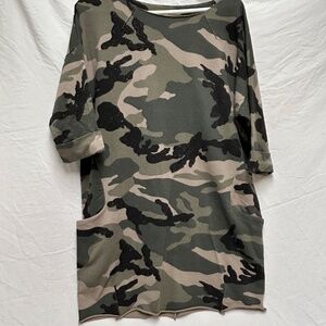 Short Camo T-Shirt Dress